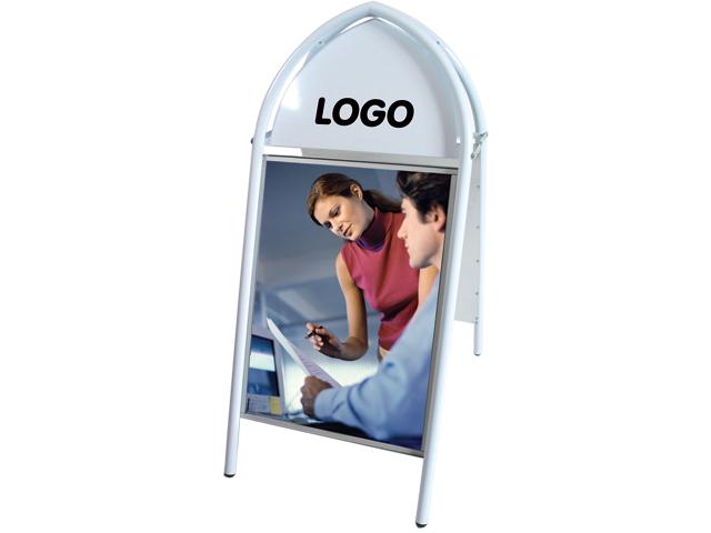 Gotik Classic Pavement Signboard (White - 50*70 cm)