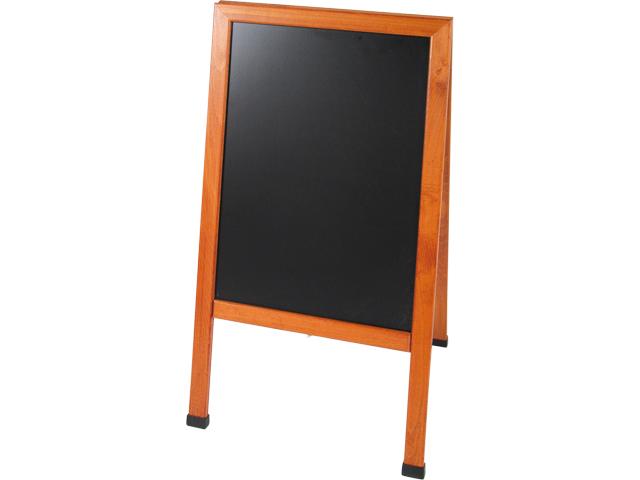Wood-Sign Pavement board with blackboard (Wood - 42 * 62 cm)